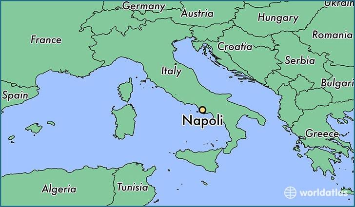 Χάρτης του νάπολη ιταλία