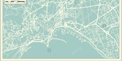 Χάρτης του νάπολη ιταλία πόλη