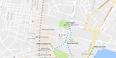 Νάπολη, περιήγηση χάρτης