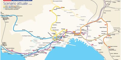 Χάρτης του νάπολη μετρό