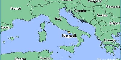Χάρτης του νάπολη ιταλία