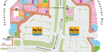 Χάρτης της waterside shops νάπολη